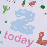 llama-age-2-birthday-sign-and-easel|LLSTWLLAMA2A4|Luck and Luck|2